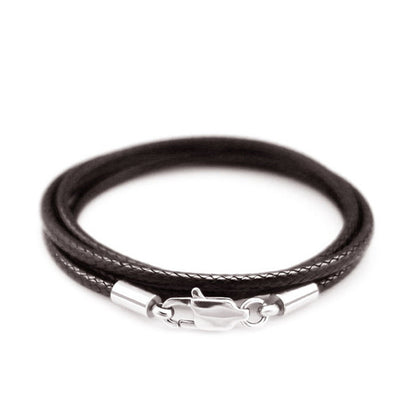 Necklace Rope Crystal Pendant Rope Leather Rope Gold Jewelry Lanyard Jade Pendant Men And Women Red Steel Buckle Wax Rope Who