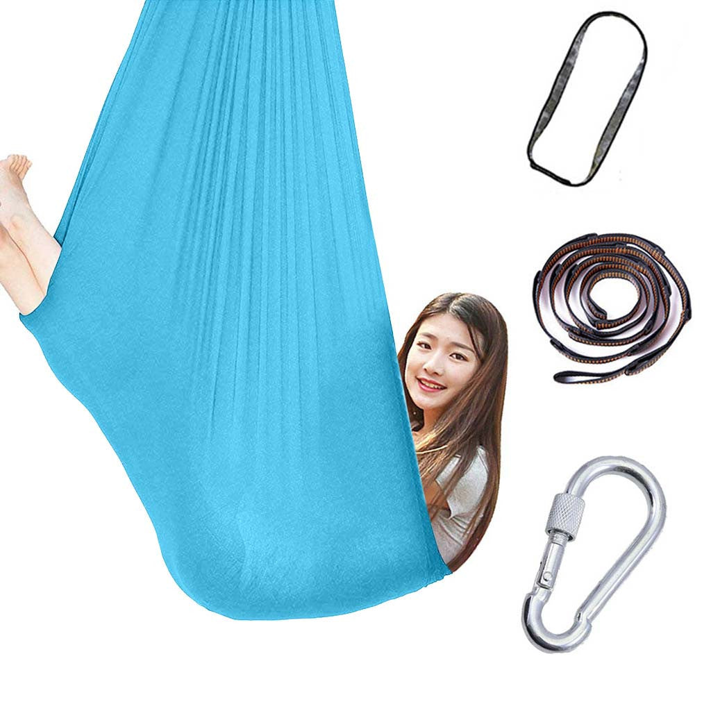 Kids  Cotton Outdoor Indoor Swing Hammock For Cuddle Up To Sensory Child Therapy Soft Elastic Parcel Steady Seat 161846948295