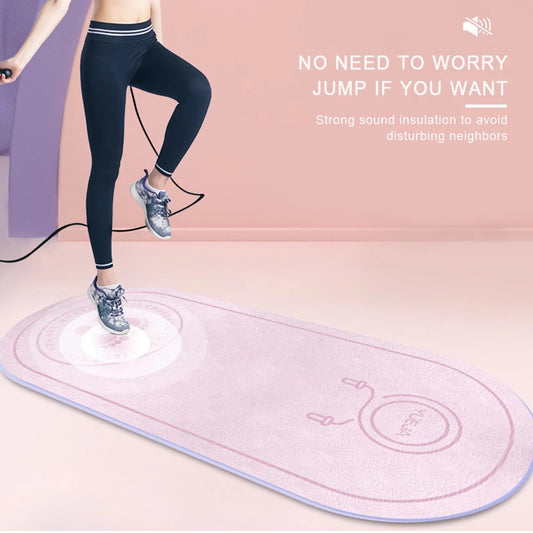 Fitness Mat Elasticity Rope Mat Durable Outdoor Yoga Mat Body Line Non-slip Mat Exercise Mute Yoga Mat High Density Board 161
