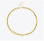 Titanium Steel European And American Double Thick Chain Necklace 1618486248446
