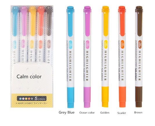 25 Colors Double Head Highlighter Pen Mildliner Colors Fluorescent Highlighters Art Marker School&Office Art Stationery Supply - 图片 1