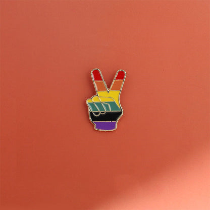 Bier Gesture Rainbow Brooch Cute Japanese Men and Women Metal Badge Pin 1618538413342 85456532 1218 4d9e 8293 13ec05f0f8f6