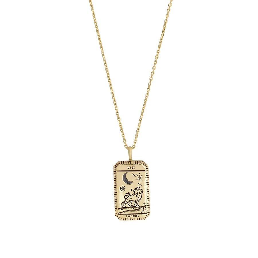 Tarot Power La Luna Gold Necklace 1618541815950