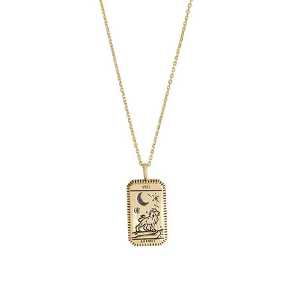 Tarot Power La Luna Gold Necklace 1618541815950