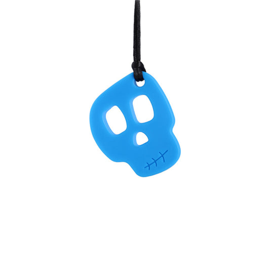 Autistic Children's Skull Teethers Sensual Chew Necklace Silicone Teether Teether Pendant 1618550713704