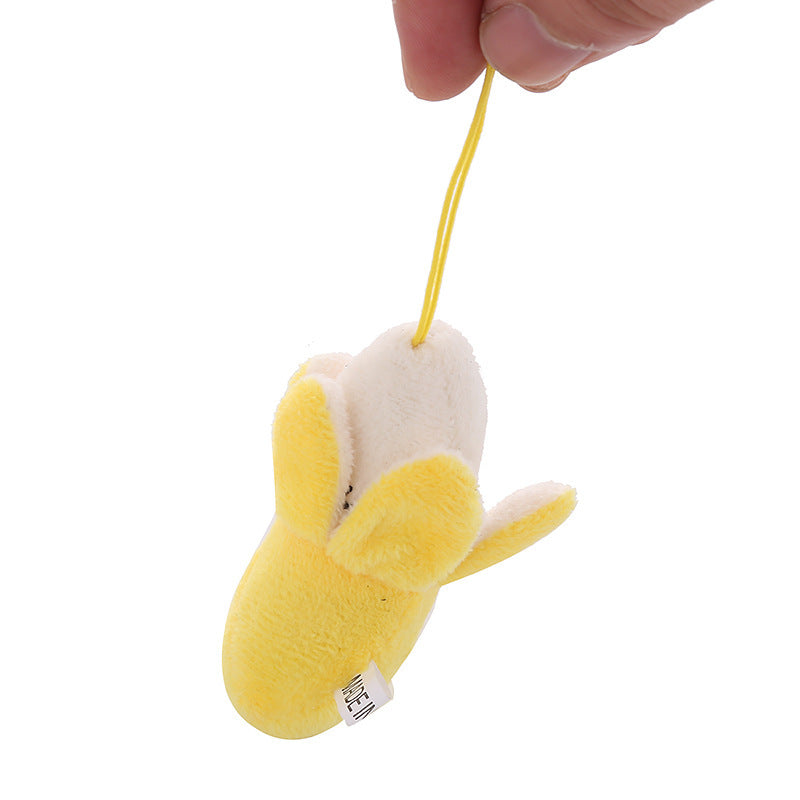 Plush Toy Peeled Banana Doll Mobile Phone Pendant Handmade Accessories Peeled Banana Expression Doll 1618552183306