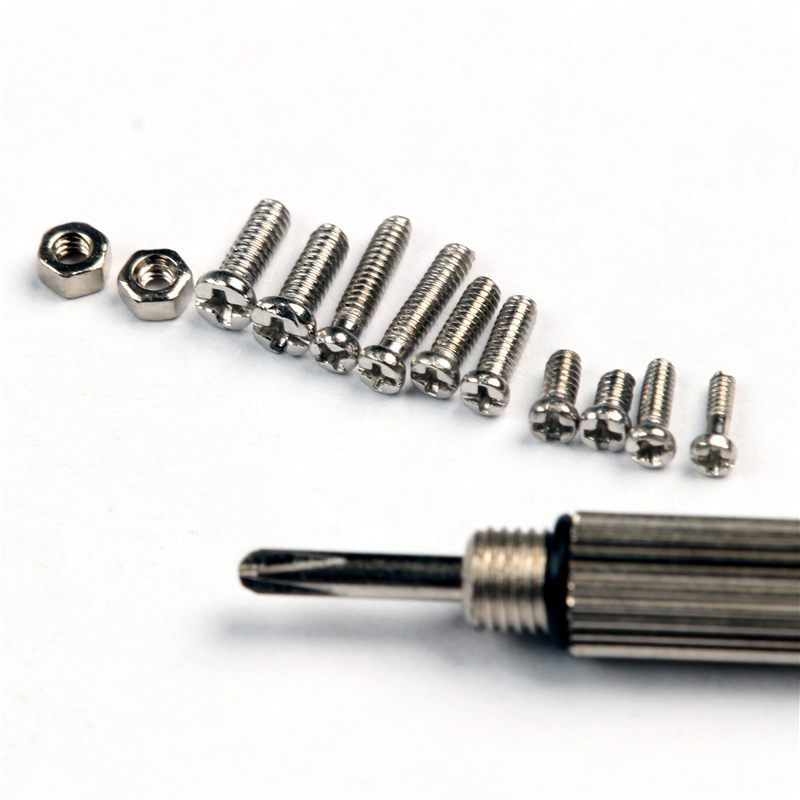 Stainless Steel Glasses Screw Nut Bolt Washer Watch Glasses Screw Kit 1618569473299