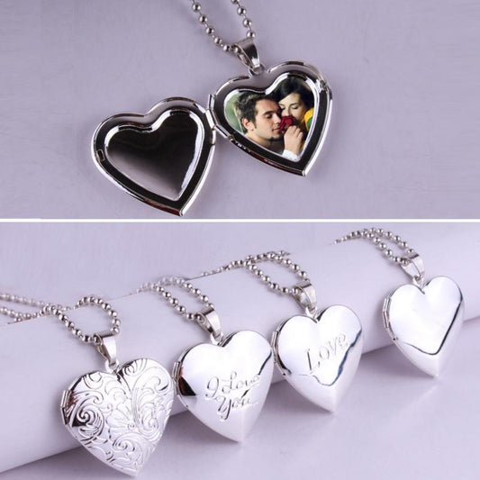 Photo Box Heart Pendant Sweater Chain Love Can Be Opened All-Match 1618572575171