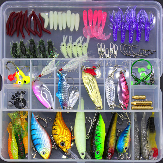 Fishing Gear Sequined Soft Bait Set 1618624482314