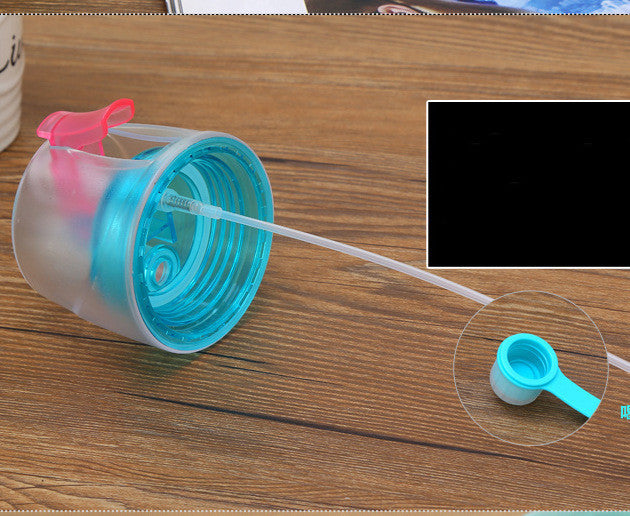 Sports Water Plastic Bottle Outdoor Creative Mist Spray with Leak Proof Portable Drinking Cup 1618625263139