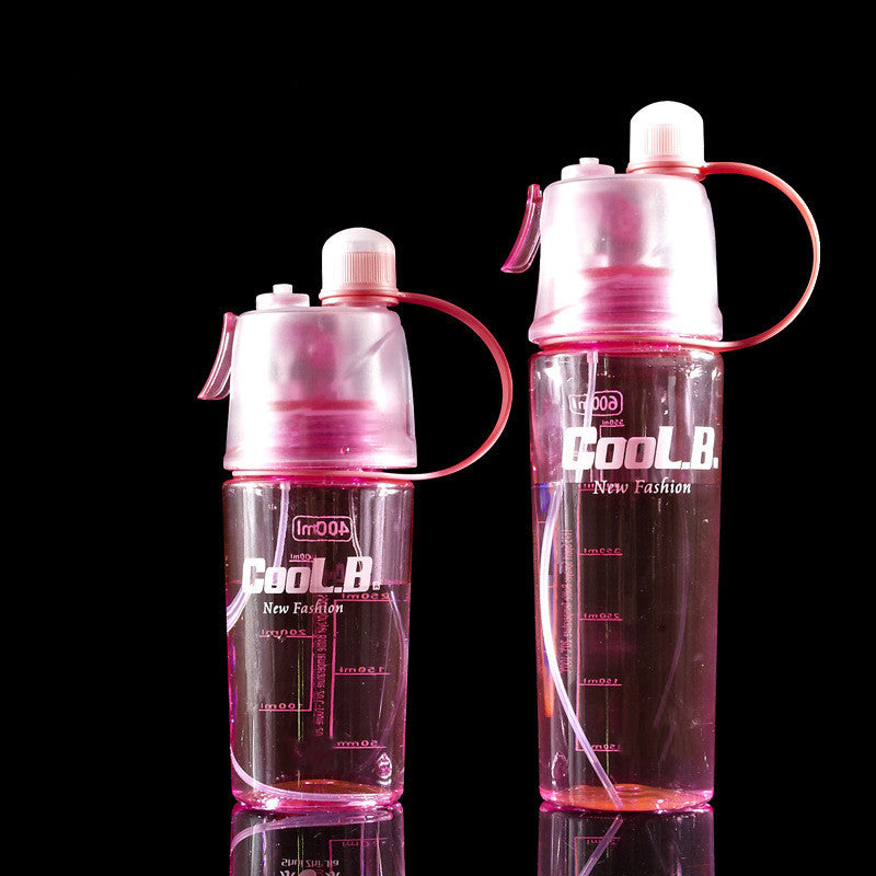 Sports Water Plastic Bottle Outdoor Creative Mist Spray with Leak Proof Portable Drinking Cup 1618625263437
