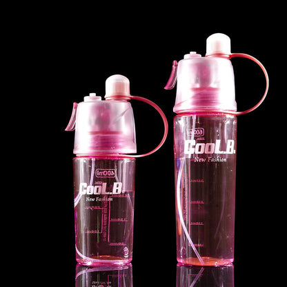 Sports Water Plastic Bottle Outdoor Creative Mist Spray with Leak Proof Portable Drinking Cup 1618625263437