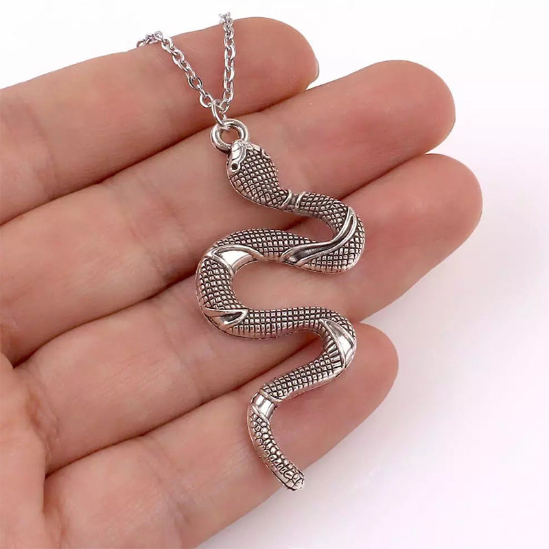 Snake Necklace New Animal Snake Dangle Women Pendant Necklace Minimalist Style Alloy Trendy Female Birthday Jewelry Gift Part