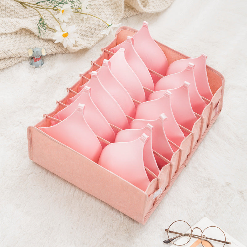Cationic Underwear Storage Box Dormitory Fabric Bra, Socks, Panty Box 1618707742895