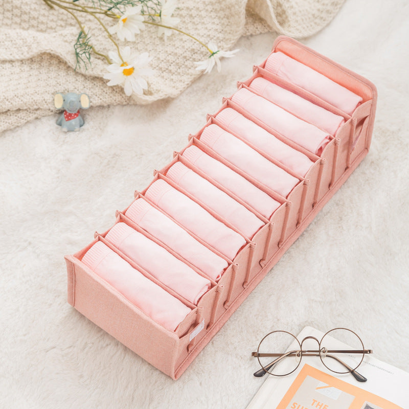 Cationic Underwear Storage Box Dormitory Fabric Bra, Socks, Panty Box 1618707742897