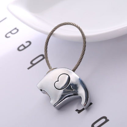 Creative Couple Pair Elephant Keychain Car Pendant 1618713261785