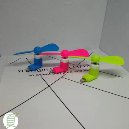 Compatible with Apple , Mobile Phone Mini Fan Android Portable Mobile Phone Mini Fan - 图片 4