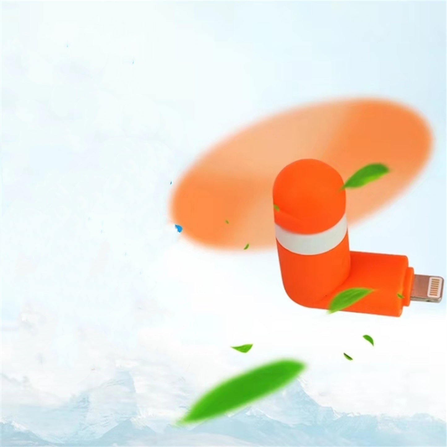 Compatible with Apple , Mobile Phone Mini Fan Android Portable Mobile Phone Mini Fan - 图片 3