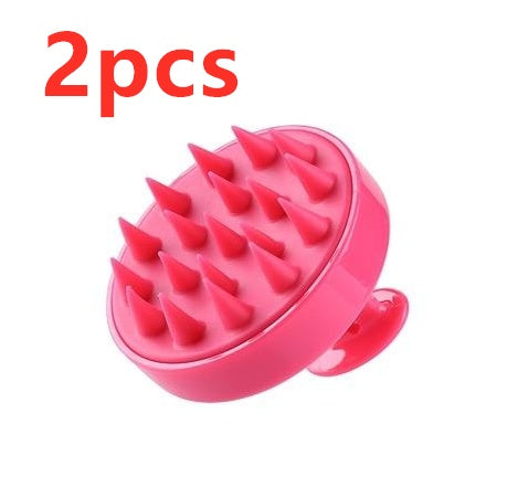 Silicone Shampoo Brush Massage Scalp Hair Brush 1618733331281