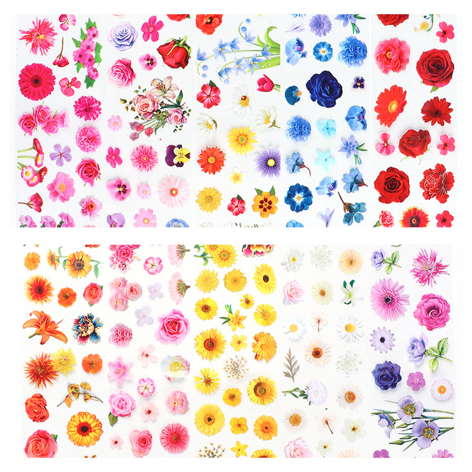 Nail Sticker Ins Retro  Floral Rose Nail Lace Paper Star Transfer Paper Nai 1618794556637