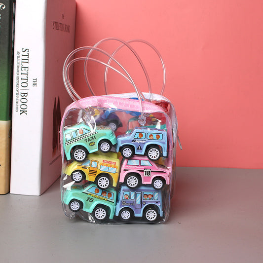 Pull Back CarInertial Car Pull Back carChildren's Fall Resistant Engineering VehicleExcavatorFire TruckTrolley Toy Stall 1618