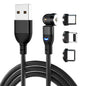 Data Cable 540 Degree Blind Suction Round Magnetic Charging Cable Three-in-one Bent Magnetic Cable - 图片 4