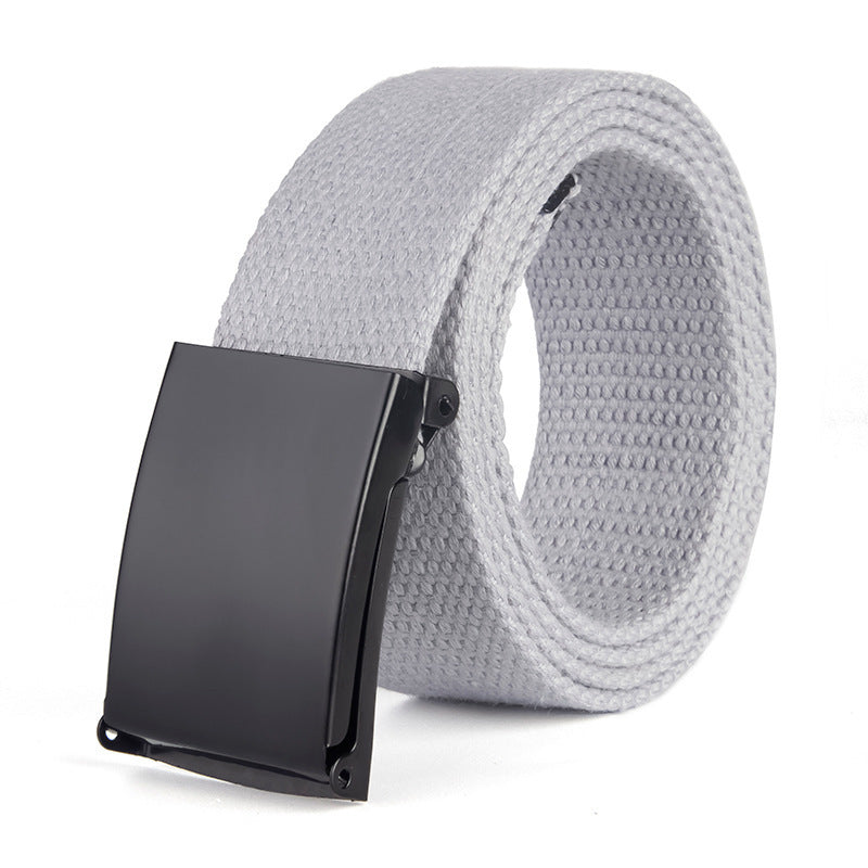Trendy Fashion New Men'S And Women'S Trousers Solid Color Canvas Belt Men'S Belt 1618822969870