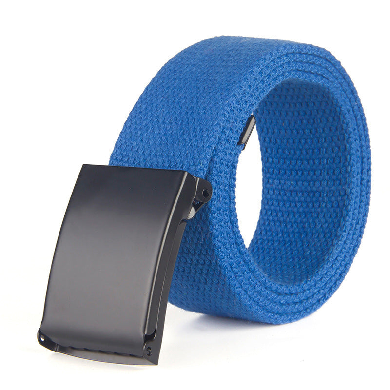 Trendy Fashion New Men'S And Women'S Trousers Solid Color Canvas Belt Men'S Belt 1618822969876