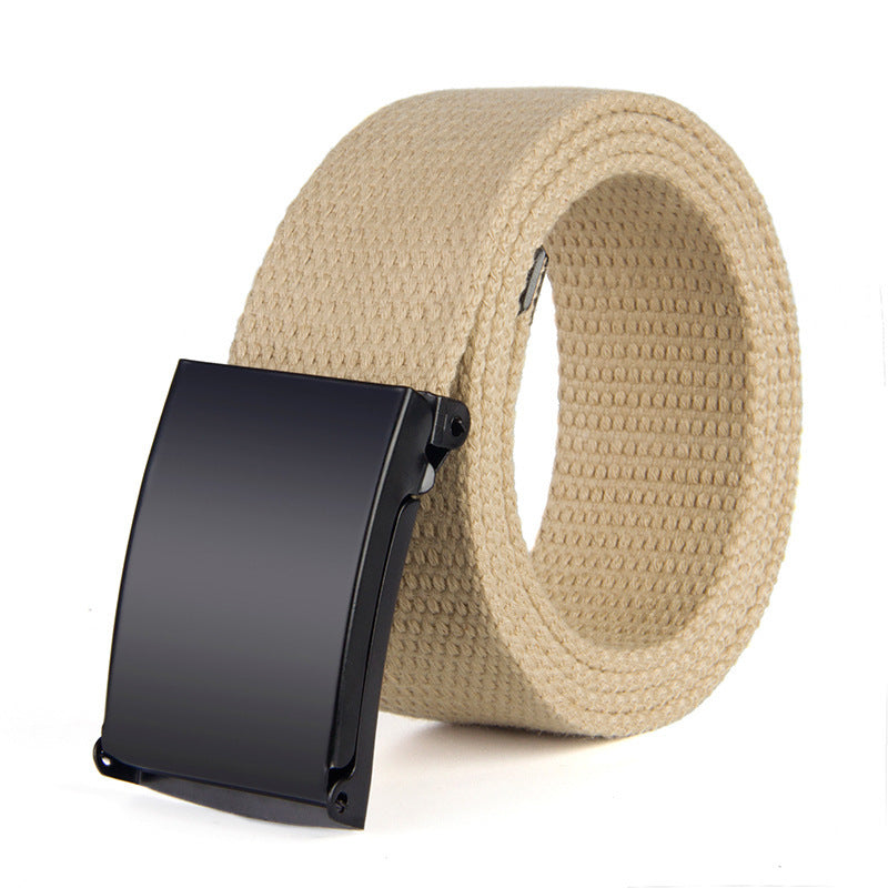 Trendy Fashion New Men'S And Women'S Trousers Solid Color Canvas Belt Men'S Belt 1618822970499