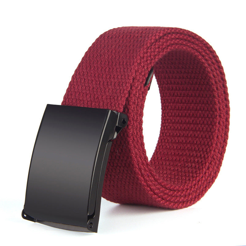 Trendy Fashion New Men'S And Women'S Trousers Solid Color Canvas Belt Men'S Belt 1618822970500