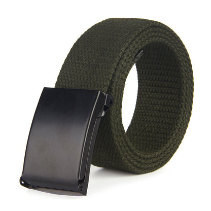 Trendy Fashion New Men'S And Women'S Trousers Solid Color Canvas Belt Men'S Belt 1618822970501