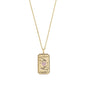 Ins Niche Tarot Pendant Necklace Copper Plated Real Gold Clavicle Chain 1618823464508