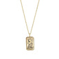 Ins Niche Tarot Pendant Necklace Copper Plated Real Gold Clavicle Chain 1618823464812