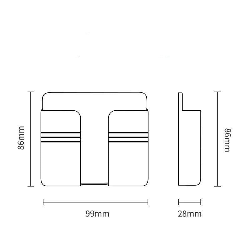 Mobile Phone Charging Storage Rack Punch-free Sticky Storage Box - 图片 2