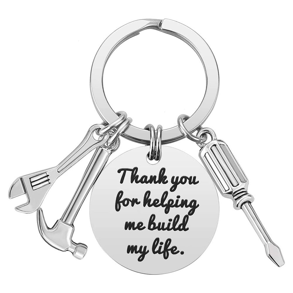 Father's Day Keychain If Dad Can T Fix It Stainless Steel Hammer Screwdriver Wrench Dad Tool 1618853643832