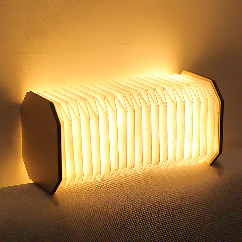 Creative Gift Led Portable Retro Lamp Usb Rechargeable Wooden Lamp 360 Degree Folding Organ Lamp 1618880655779