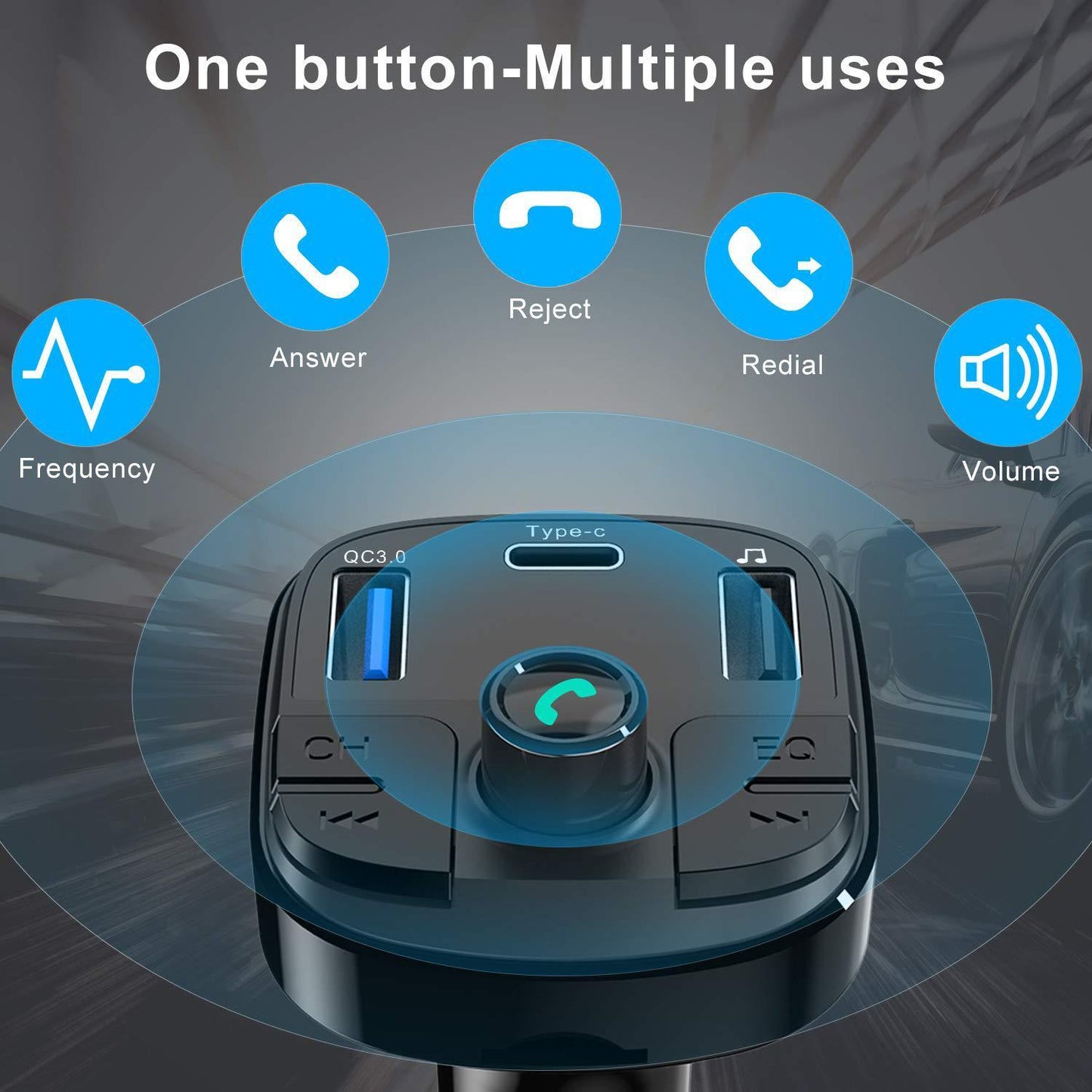 Car Mp3 Bluetooth Player Charger 1618895273590