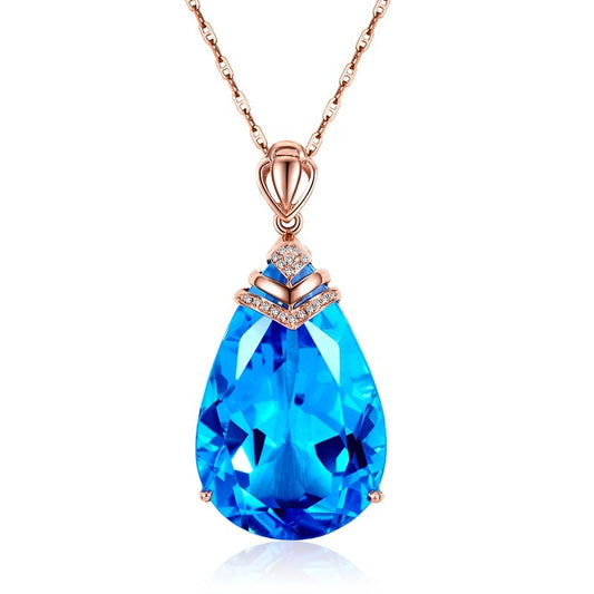 Large Loose Pear Shaped Sapphire Pendant 1618895671682