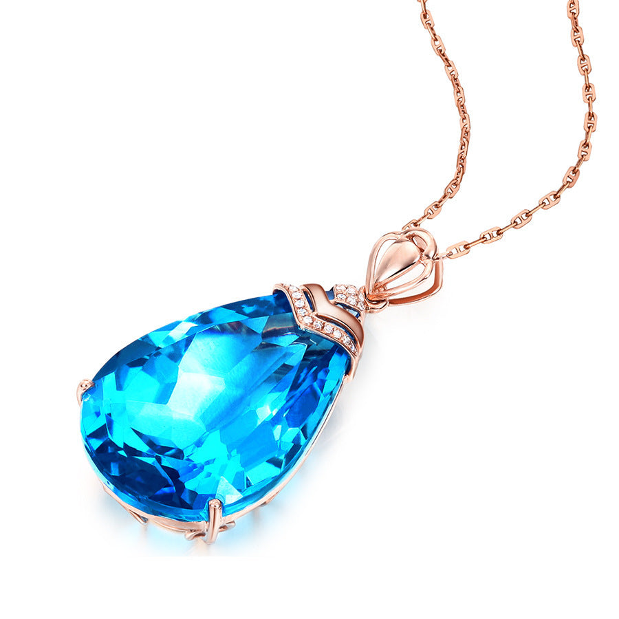Large Loose Pear Shaped Sapphire Pendant 1618895674970