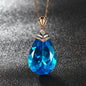 Large Loose Pear Shaped Sapphire Pendant 1618895680490