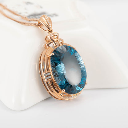 Set With Imitation South African Diamond Pendant 1618898128039