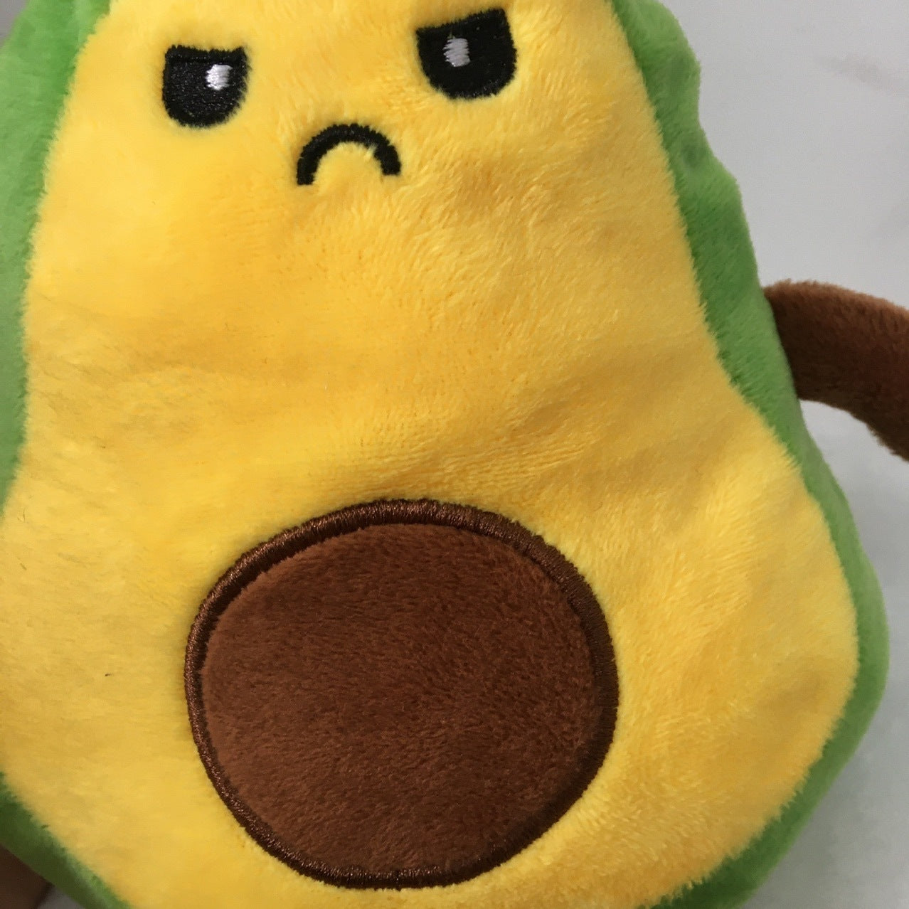 Flip Avocado Doll flip Double-sided Angry Happy Expression Avocado Plush Toy 1618899365607