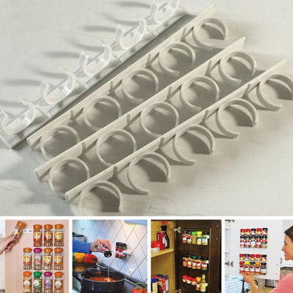 Clip N Store Storage Rack Spice Rack Kitchen Supplies Gadgets Bottle Racks 1618983832659
