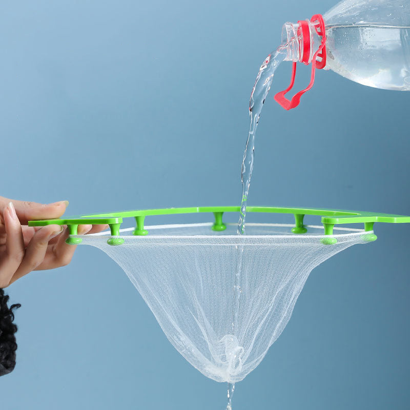 Kitchen Sink Triangle Hanging Net Storage Drain Rack Leftovers Soup Water Filter