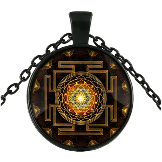 Sacred Sri Lanka Yantra Time Gem Pendant Necklace 1619062129049