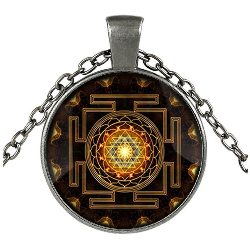 Sacred Sri Lanka Yantra Time Gem Pendant Necklace 1619062129052