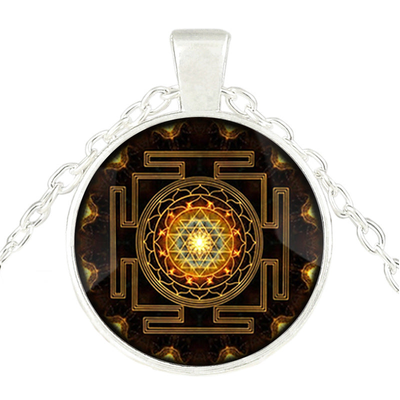 Sacred Sri Lanka Yantra Time Gem Pendant Necklace 1619062129075