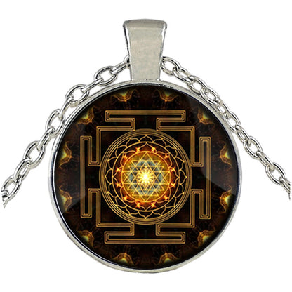 Sacred Sri Lanka Yantra Time Gem Pendant Necklace 1619062129077