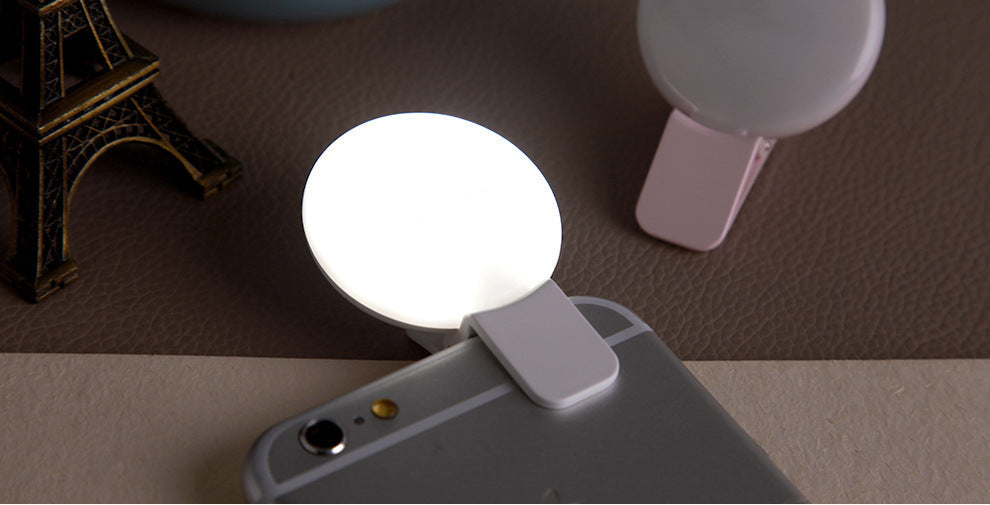Make-up Selfie With Mobile Phone Fill Light Round Fill Light - 图片 2