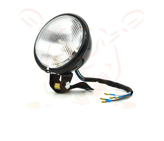 Retro Car Light Yellow Glass Retro Headlight Far And Near Fog Light 1619068152974